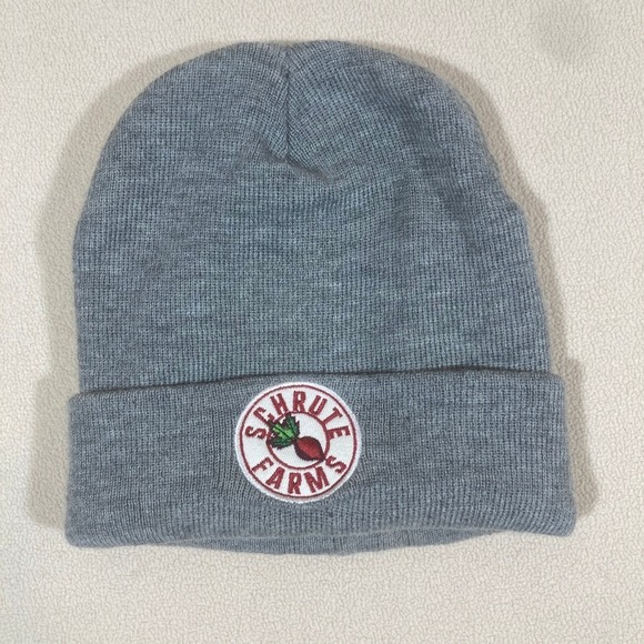 Schrute Farms The Office Stocking Cap Grey One Size New without Tag - Picture 1 of 5